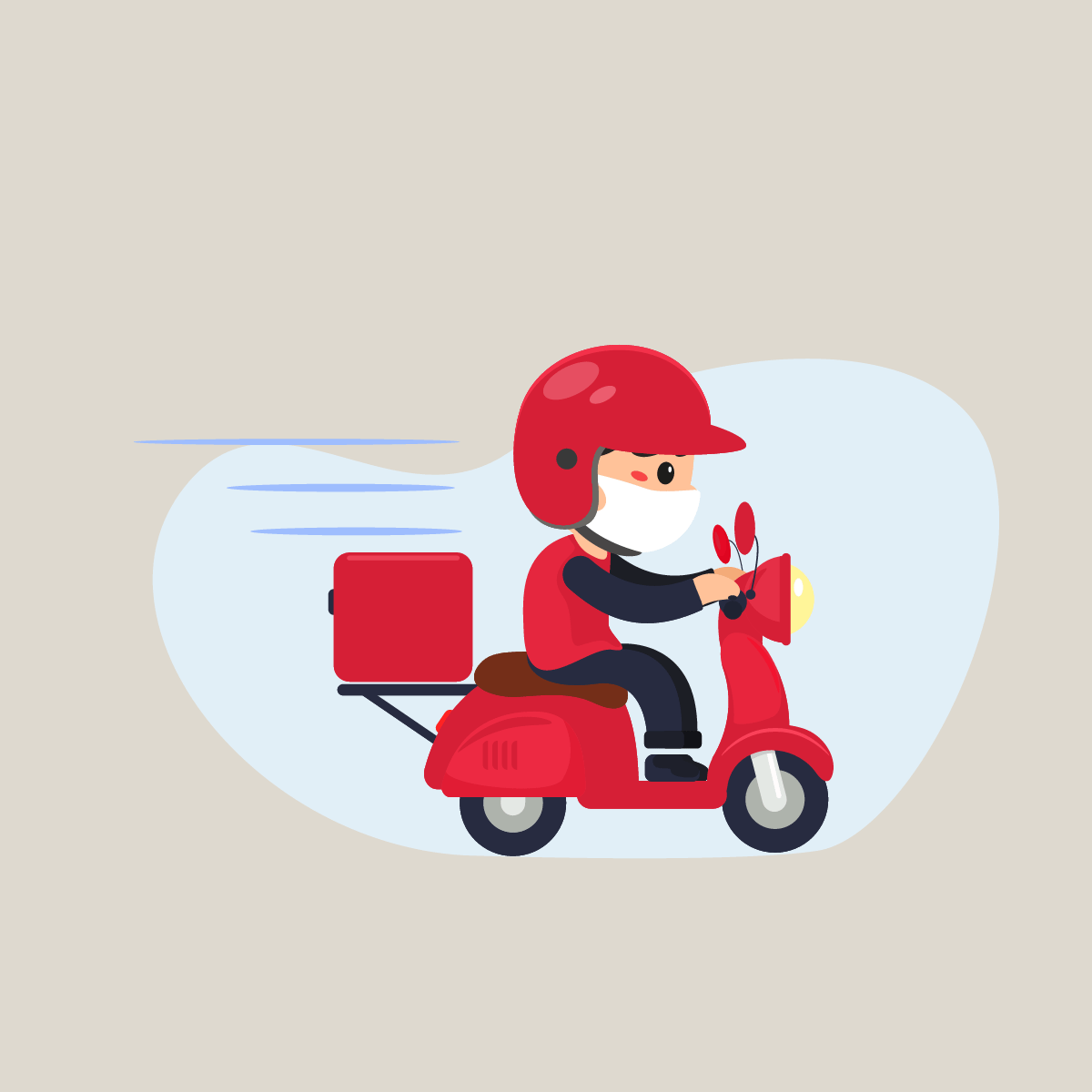 gif animated delivery man